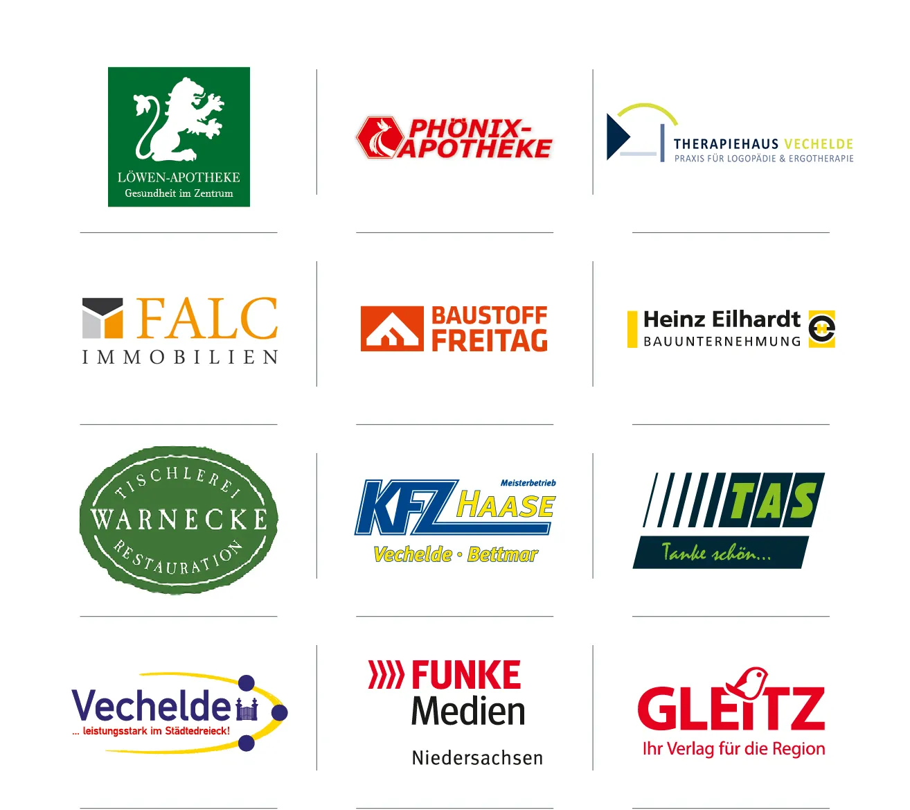 Mitglieder der Werbegemeinschaft